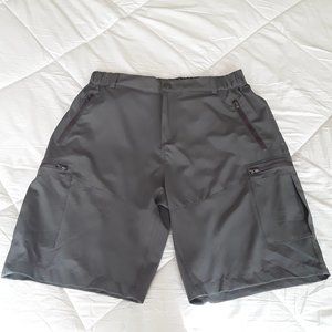 NWT Pudolla Womens Hiking Cargo Shorts Gray Size Med